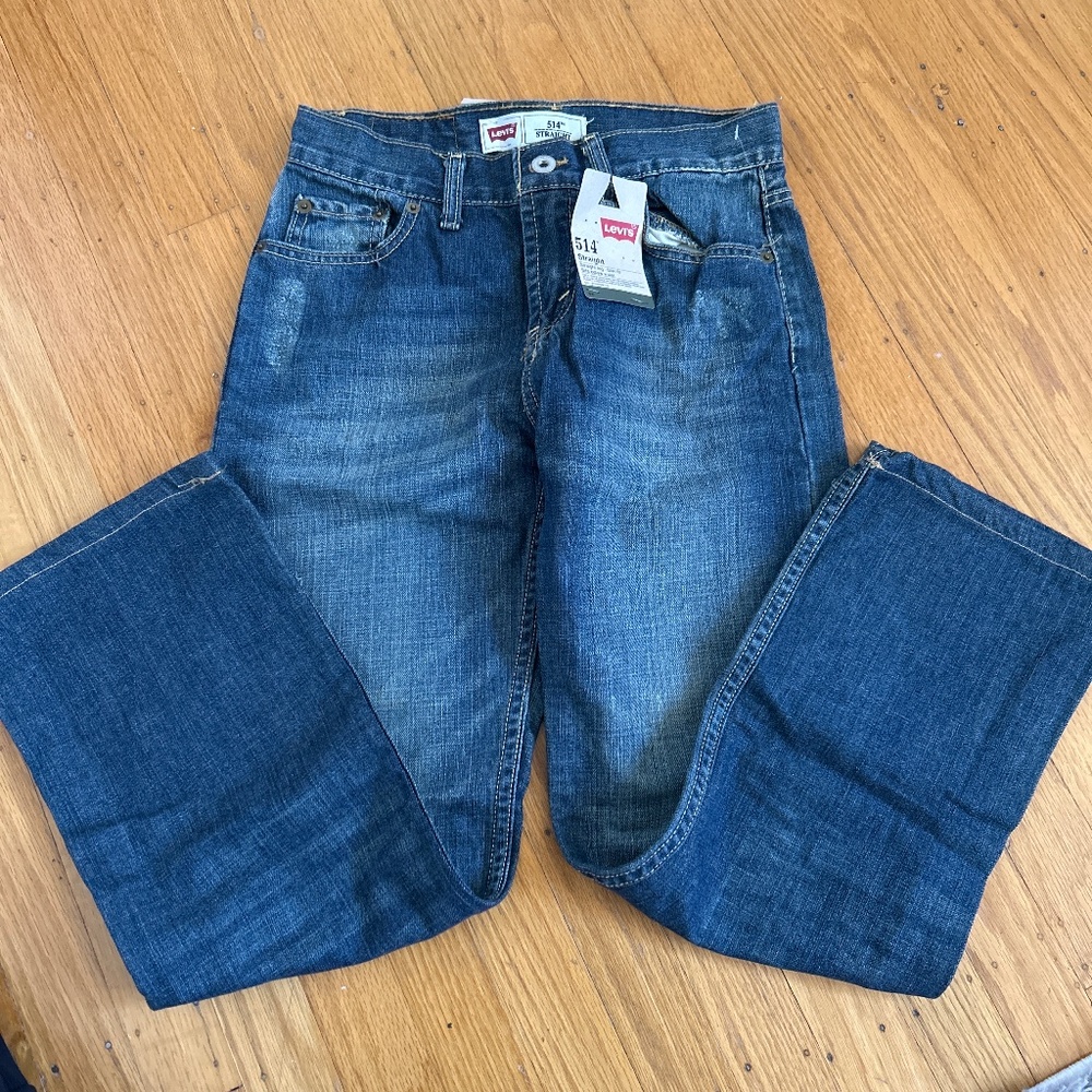 NWT Boys Straight Fit 514 Levi Jeans